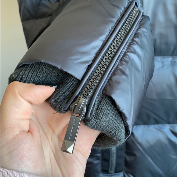 BCBGMaxAzria Feather and Down Gray Puffer Coat - Picture 4 of 8